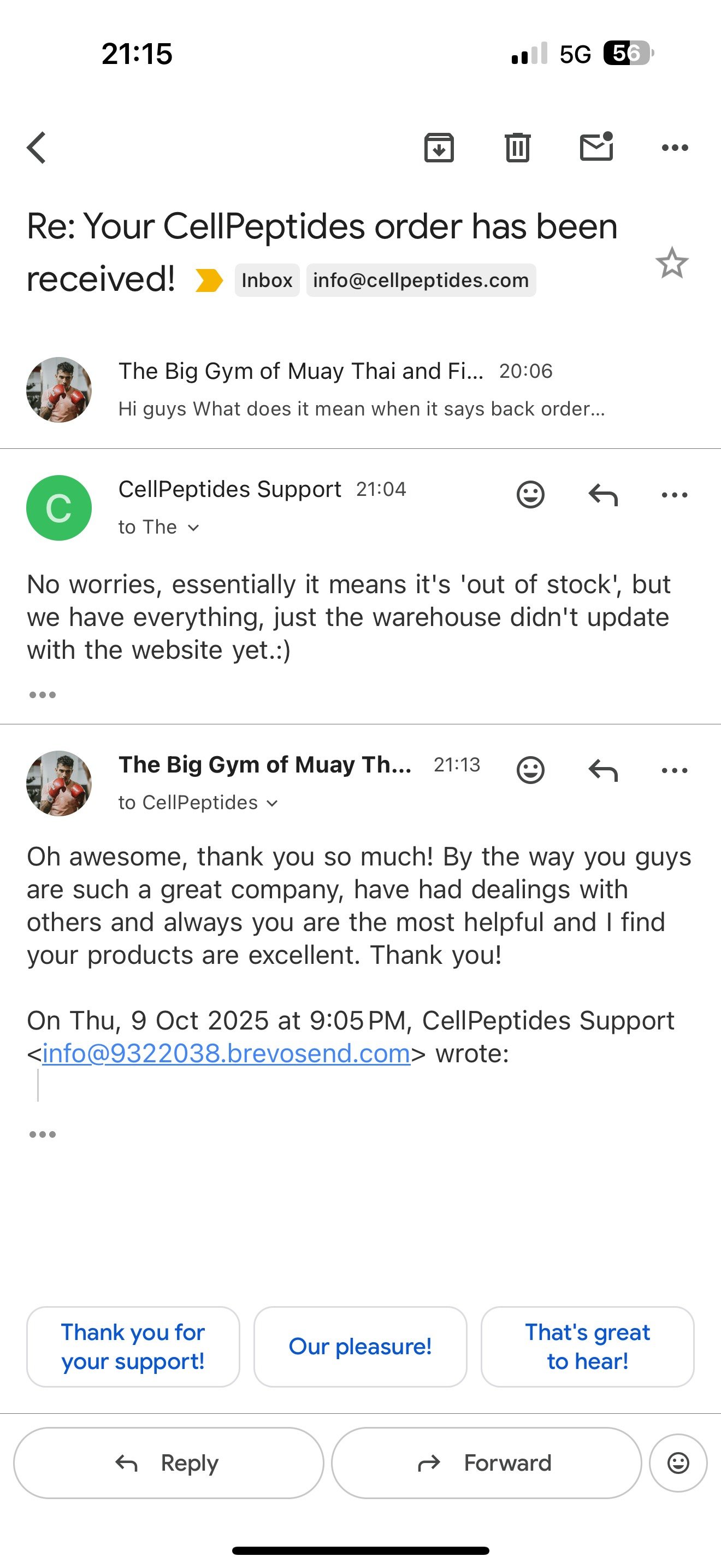 Client review
